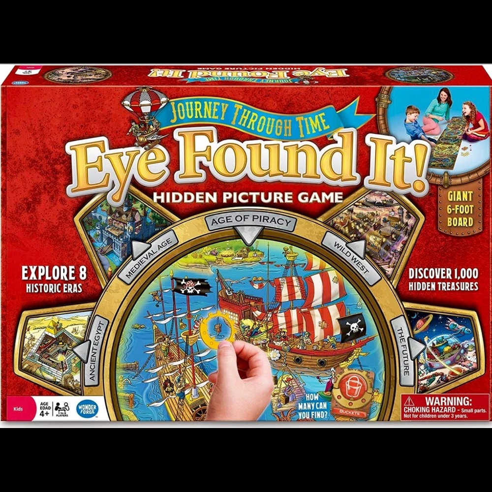 Complete set, Wonder Forge Journey Through Time Eye Found It! Game